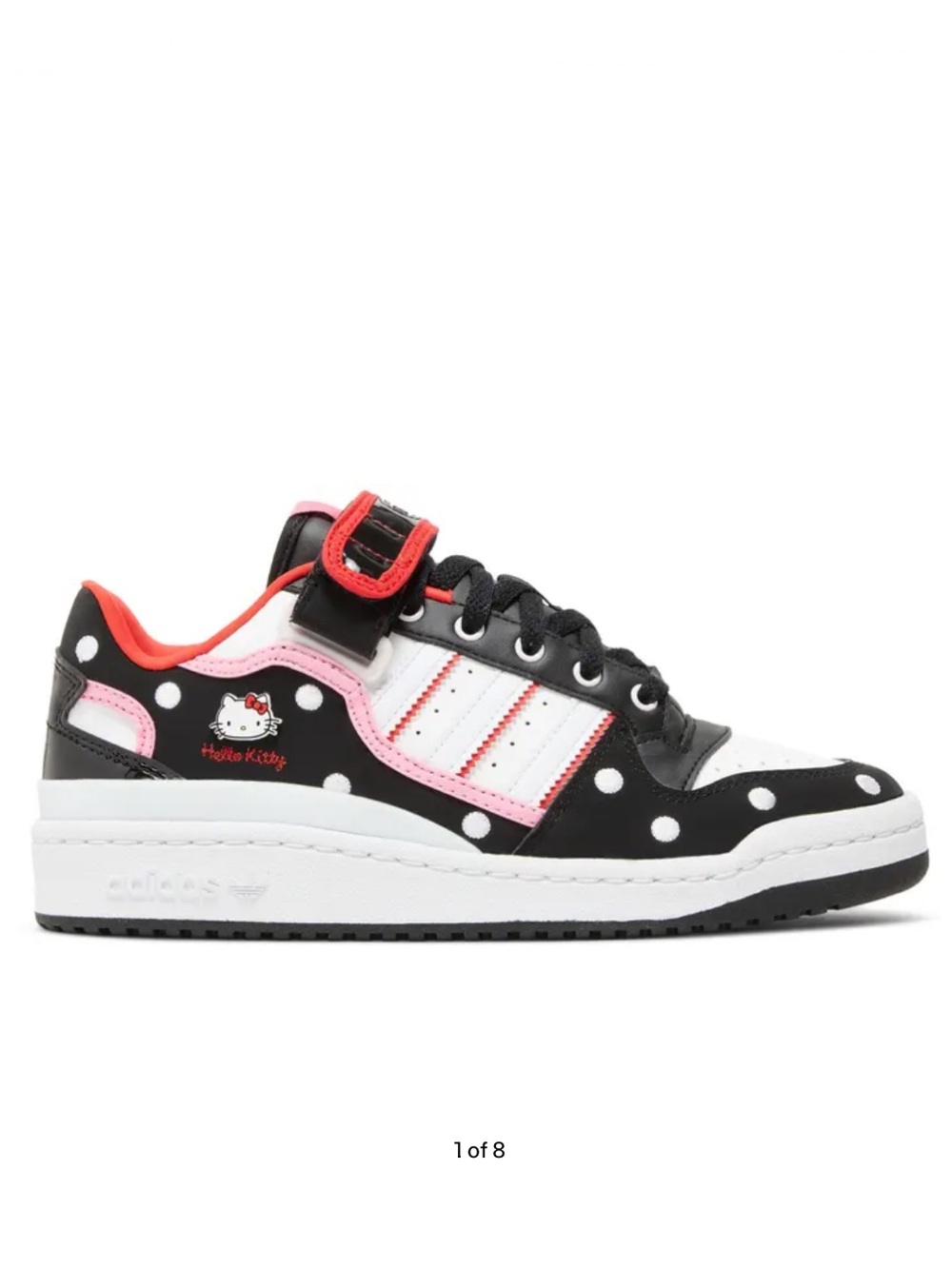NWOT Hello Kitty x adidas Forum Low Polka Dot Sneakers Size 6.5 W